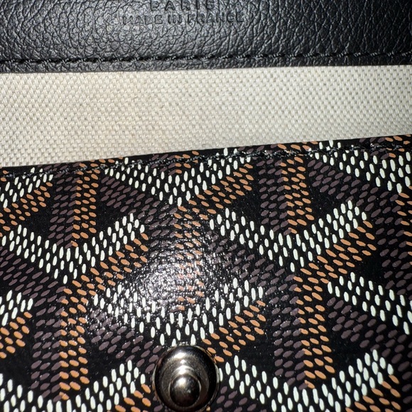 Goyard Black and Brown Patterned Tote - Picture 7 of 9